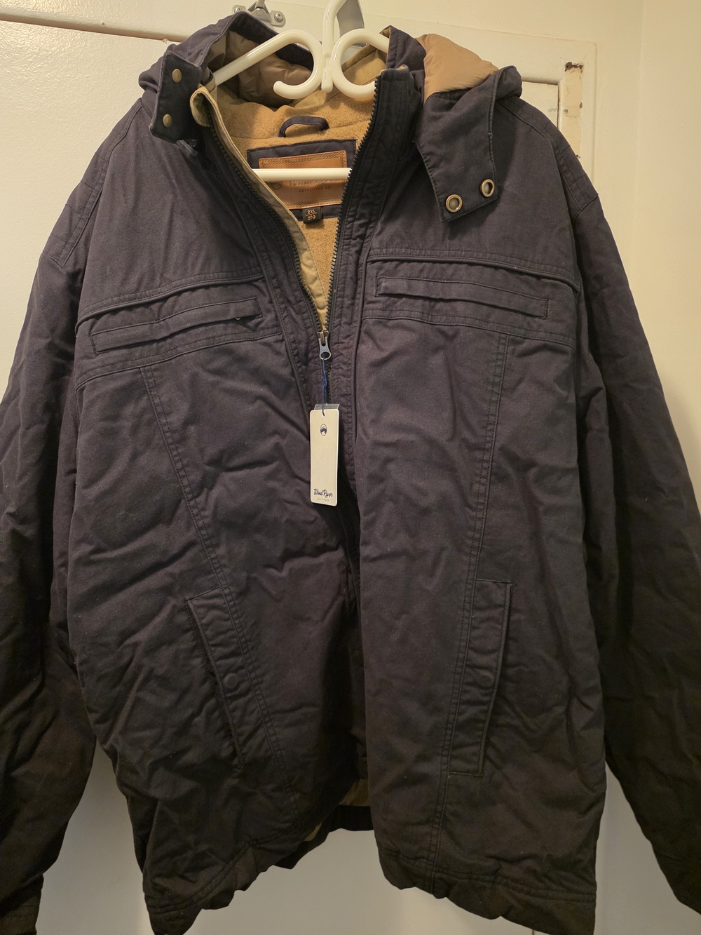 WindRiver Men's Cotton Fleece Lined Casual Jacket